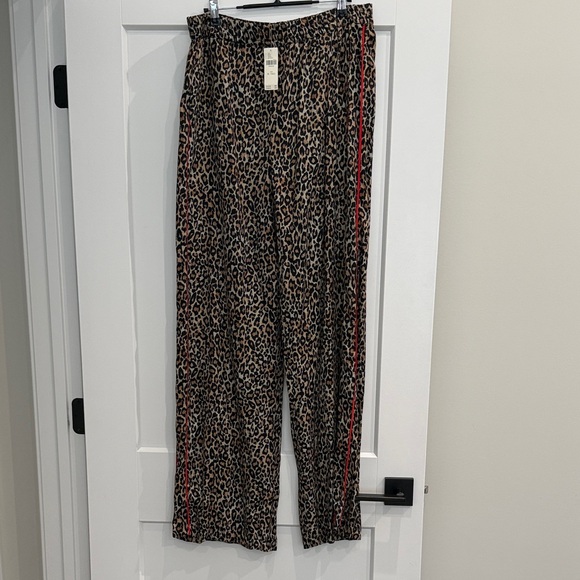 NWT By Anthropologie Leopard Pull-On Pants - Picture 5 of 7
